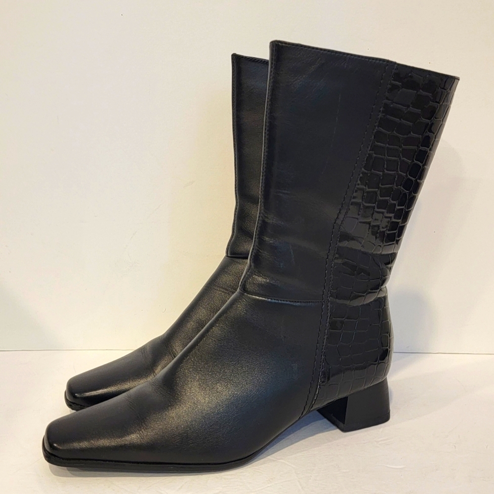 Prima Donna women's black Leather boots 👢 size 38